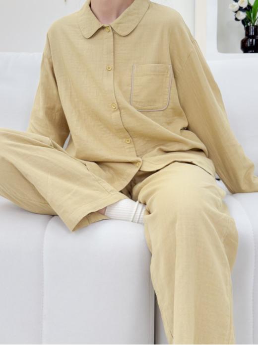 🌸【布衣·都市情侣款套装家居服】寓意圆满的千金波点温婉睡衣🥳软过羊绒🐑的棉双层纱 全网纱布类鼻祖👴最高品质尘埃价❣️可货比100家亲身感受‼️ 商品图3