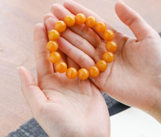 天然妖花蜜蜡手串项链男女款 满蜜文玩珠子 商品图10
