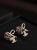 YS09-香奈儿蝴蝶结复古璀璨镶钻耳环耳钉 （XK） 商品缩略图6