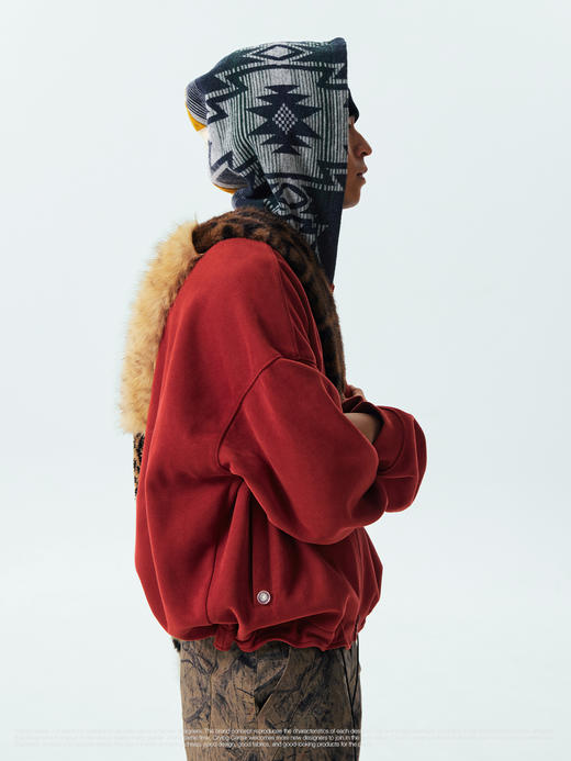 CryingCenter 撞色拼接宽松连帽卫衣外套 男女款 哭喊中心 商品图3