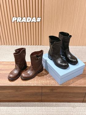 普拉达 秋冬新款粗跟骑士靴（DBG）
