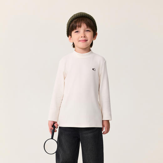 【科技发热】马克珍妮男女童保暖高领打底衫2025年秋冬新款551695 商品图1