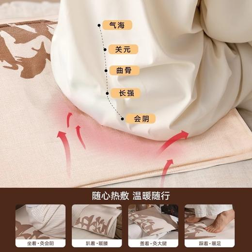 【日常好物丨五空蕲艾红花热敷坐垫】选用艾绒、红花、玫瑰花瓣做内芯，合理布线，九档控温三档调时，畅享快速均衡升温，温暖全身，老人也可轻松操作~ 商品图3