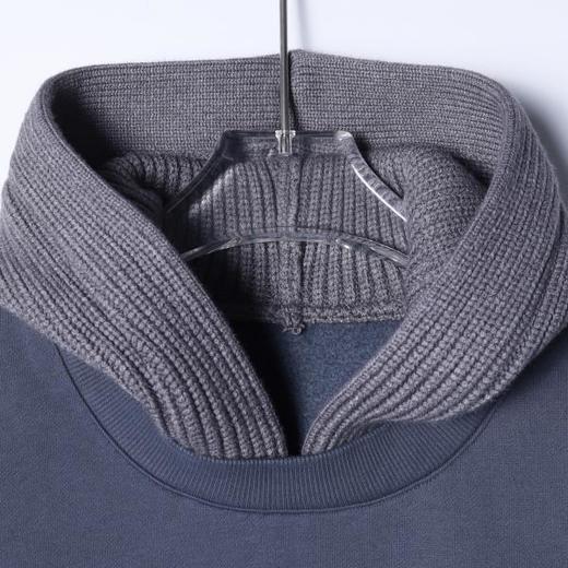 87625SDSA男士秋冬新款痞帅男装美式人物印花拼接连帽卫衣百搭宽松情侣 商品图2