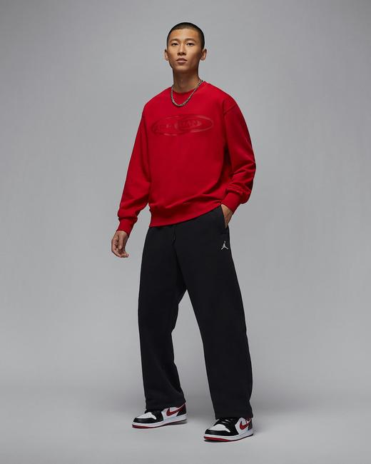 Nike耐克Jordan Brooklyn Fleece 男子 Oversize 风加绒直筒长裤IB7239-010 商品图5