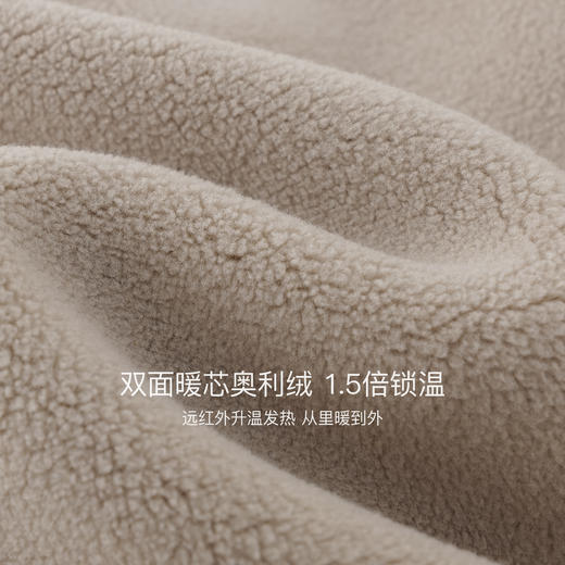 【奥利绒】马克珍妮男童可爱熊耳朵双面暖绒卫衣2025年冬装新款551371 商品图4