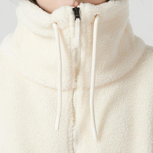 Adidas阿迪达斯 外套女装冬季立领运动服加厚毛绒保暖宽松夹克休闲服 IP7059 商品图5