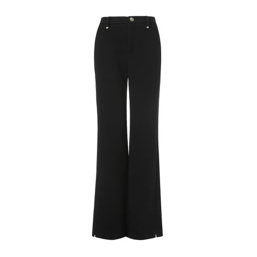 EITIE爱特爱高腰微喇直筒显瘦通勤精致休闲裤2025秋冬新款长裤D2505905 商品图5