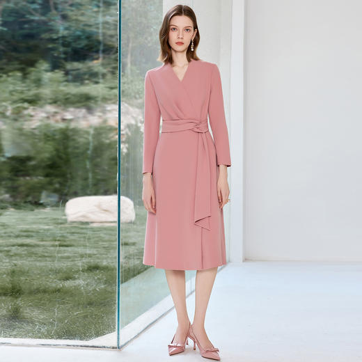 IWY/高级感宴会西装连衣裙女气质收腰显瘦通勤长裙名媛正装裙J25Q243 商品图5