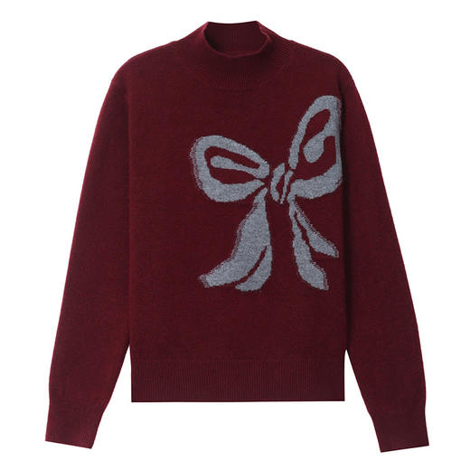 CC 35538减龄小衫洋气半高领毛衣宽松时尚妈妈打底衫厚 商品图4