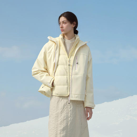 都市护身服|森马羽绒服女冬季90绒子三防防风2025新款潮流两件套 商品图1