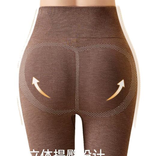 【AI蜂巢暖宫收腹❗️蚕丝羊毛保暖不臃肿】秋裤女士冬季高腰保暖内穿修身显瘦打底裤。hc 商品图4