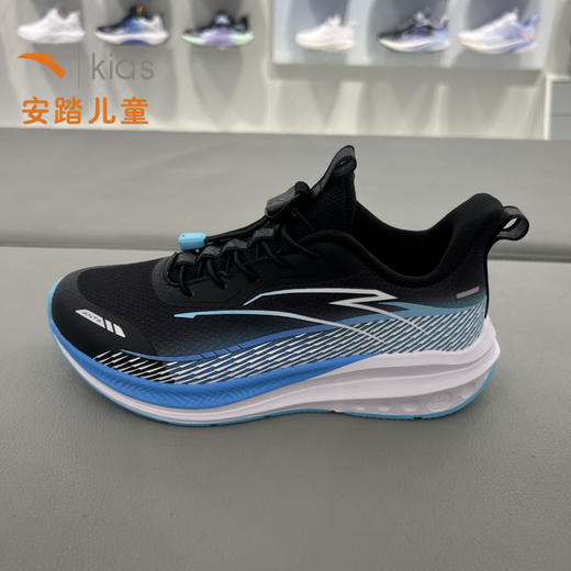 安踏儿童男大童2025冬季系带抽绳体测骇浪4运动跑步鞋 312545509R 商品图0