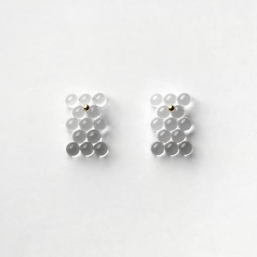 订购20周到｜BUBUN-organ ANOMALIES #2 [XS]-冷工玻璃 耳环［日本设计师］ 商品图3