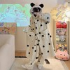 【GZ】无忧购圆点小耳朵珊瑚绒睡袍裤子套装家居服888（截单后3-5天发货) 商品缩略图4