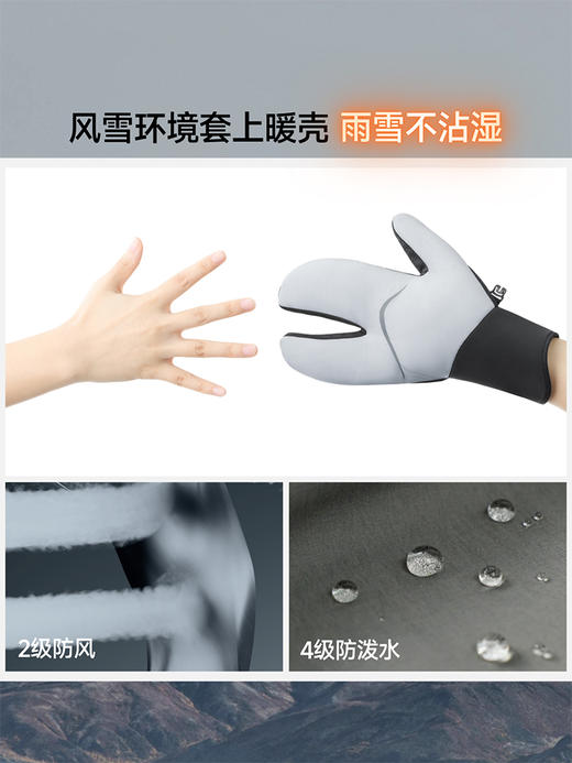 蕉下  分指式防风雨保暖手套  LS000 商品图1