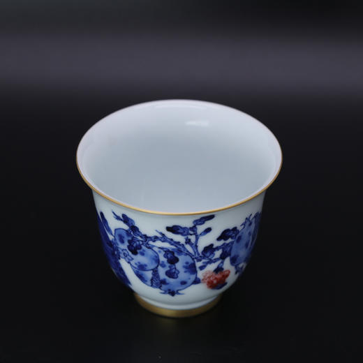 歳合山房俞强款青花釉里红幽谷兰香铃铛杯 商品图2