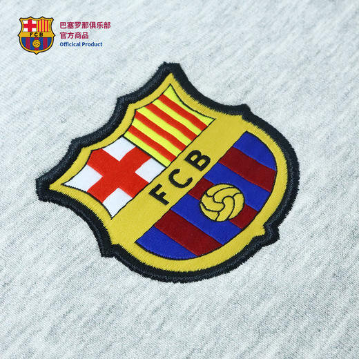 【官方正版】巴塞罗那俱乐部｜巴萨灰色套装卫衣短裤简约百搭 商品图4