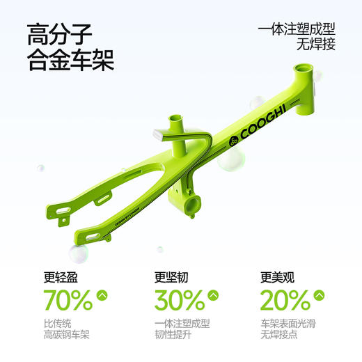 【酷骑官方授权】COOGHI酷骑F1迅猛龙标准款儿童自行车 商品图4