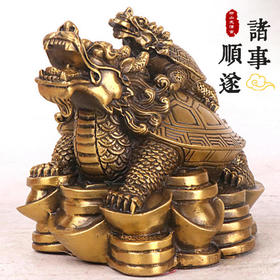 铜龙龟、母子龟摆件