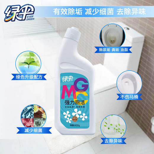 绿伞强力厕洁灵800g瓶 马桶清洁剂卫生间强力除垢洁厕液 商品图4