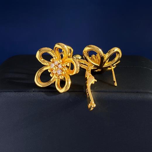 YS06-梵克雅宝 花卉设计18K金耳环（XK） 商品图6