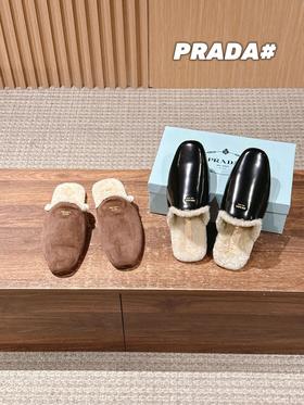 普拉达秋冬新款毛绒穆勒鞋（DBG）