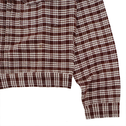 Story mfg TUESDAY JACKET 天然染色格子短款夹克外套 商品图3