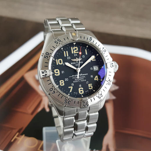 【95新】Breitling 百年灵A17345超级海洋文化系列自动机械机芯42MM（男款）日期显示191025NJS22现售价：9000 商品图2