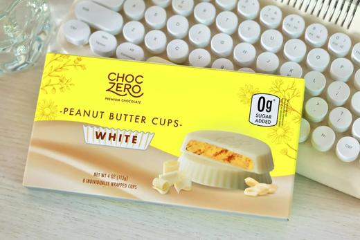 39.9到手2盒美国ChocZero零巧白巧克力 美国原装进口 经典零食二合一 双重浓郁口感基地直邮 商品图1