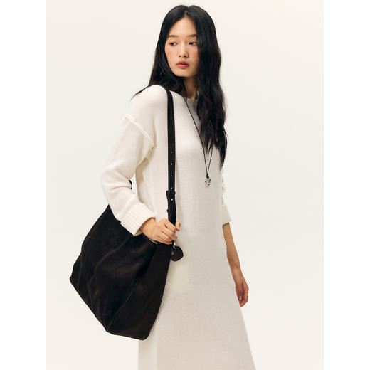 HeyDress羊毛针织直筒宽松连衣裙 商品图2