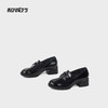 和诚行2025秋季新款世上舒适百搭英伦风一脚蹬黑色乐福鞋2130003 商品缩略图3
