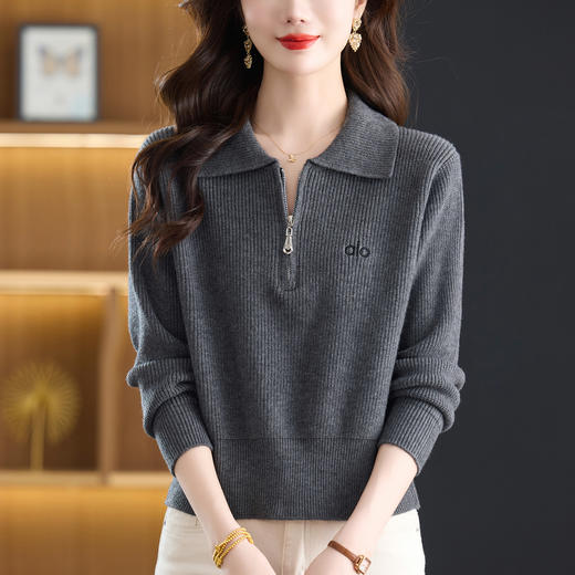 内搭气质轻奢高级感毛衣，短款洋气打底衫CC-26-9198 商品图2