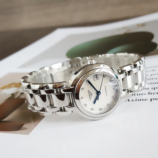 【95新】LONGINES 浪琴L8.111.4.87.6心月系列自动机械机芯26.5MM（女款）珍珠贝母表盘钻石刻度251025AK02 商品图4