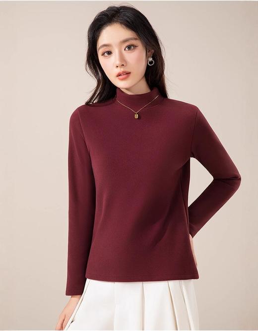 莱赛尔 · 蚕丝羊毛金貂绒打底衫 莱赛尔植物精华+蚕丝羊毛融合，柔软细腻 软糯亲肤，版型微宽松 修腰剪裁，修身不臃肿 领口半高领设计 百搭好看又保暖！ 商品图2