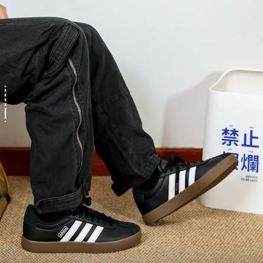 阿迪达斯adidas男女同款VL COURT 3.0舒适轻盈防滑耐磨运动休闲板鞋ID8796 商品图2