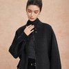 QH906斯尔丽2025新款宽松版时尚减龄显高经典小立领双面呢短款羊毛大衣 商品缩略图4