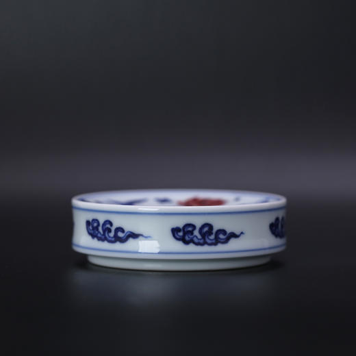 歳合山房俞强款青花釉里红婷婷玉立盖置 商品图1