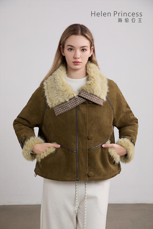 美德拉复古毛绒外套 商品图7