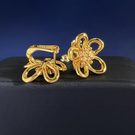 YS06-梵克雅宝 花卉设计18K金耳环（XK） 商品图2
