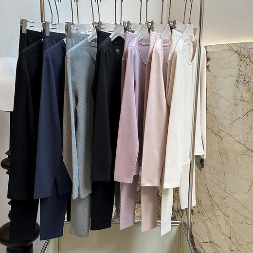 官网399！*棉时代柔暖加厚磨毛长绒棉男女保暖内衣套装 情侣锁温蓄热情侣款秋衣秋裤 商品图4