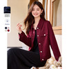 【年货节】熙世界小香风女士短款外套高级感2025春秋款小个子休闲夹克上衣 商品缩略图0