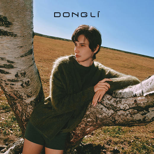 东黎 • 你本珍贵 山羊绒女士秋季拉毛V领开衫 5412 商品图0