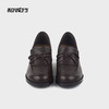 和诚行2025秋季新款世上舒适百搭英伦风一脚蹬咖色乐福鞋2130003A 商品缩略图2