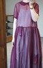 Nitto紫色薄纱长罩裙 商品缩略图11