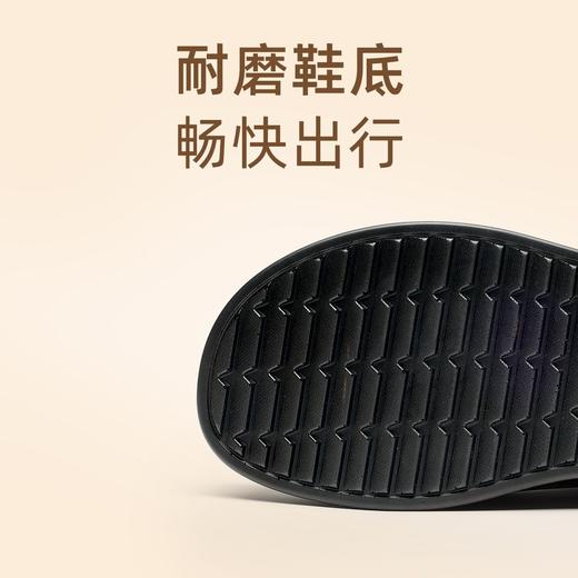 信诺羊毛妈妈棉鞋加绒保暖皮鞋女2025冬季新款中老年厚底真皮短靴5M902-20ZY 商品图3