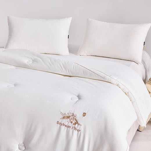 多喜爱 植蕴大豆亲肤被/加厚冬被/拉链子母被【大豆纤维】【全棉提花面料】【科学配比】【柔软舒适】多款厚度 精美绗缝 绣花&K线工艺 商品图10