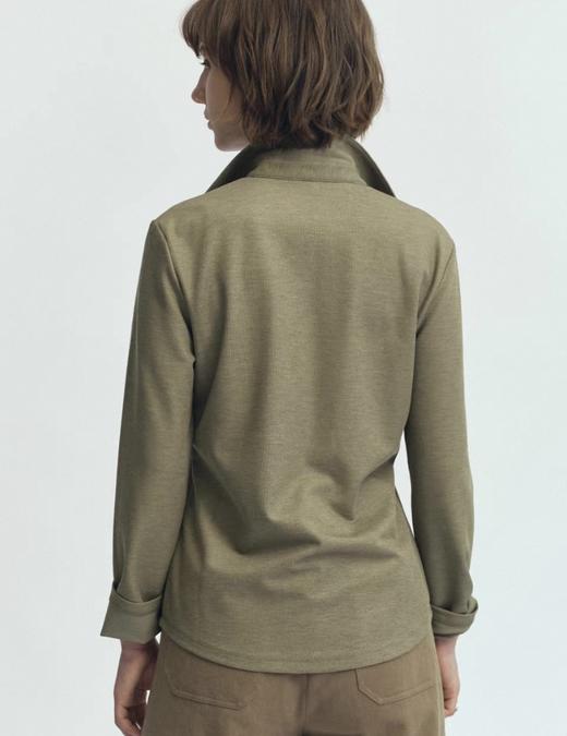 JAI 25AW 鼠尾草色5号猎装针织衬衫 商品图6