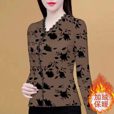 KQL B41N6379一体双面德绒半高领打底衫修身时尚保暖上衣 商品图0