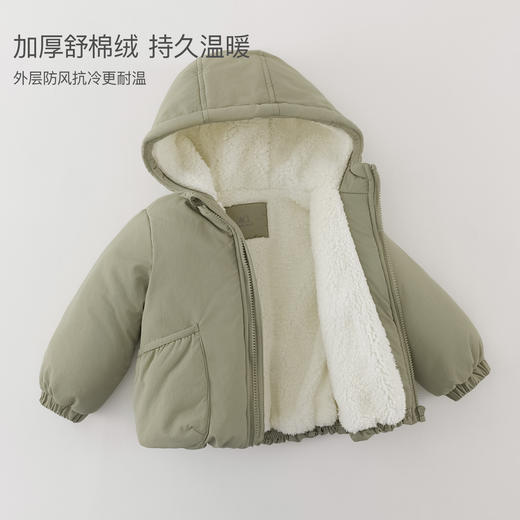 马克珍妮男童城市轻户外暖绒连帽外套2025年冬装新款551783 商品图3